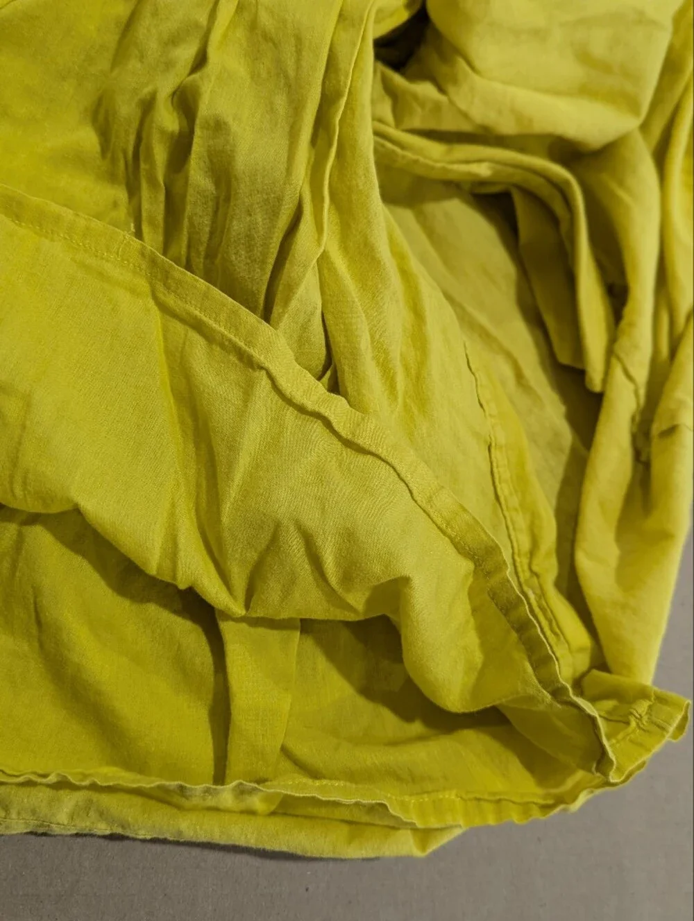 Mini Boden Girls Dress Golden Yellow Blue Flowers White Embroidery Sz 6-7Y 122cm